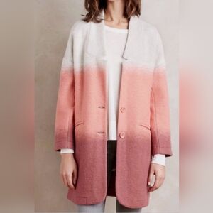 Anthropologie by Hoss Intropia Women's Blushed Colorblock Coat Size Small